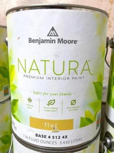 (4) NATURA BASE 4 PREMIUM INTERIOR PAINT-FLAT