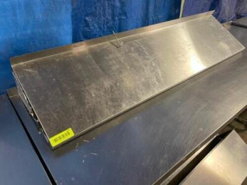 DESCRIPTION: 48" X 12" STAINLESS WALL SHELF SIZE: 48" X 12" LOCATION: BAY 7 QTY: 1