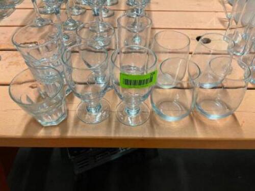 DESCRIPTION: (10) ASSORTED BAR GLASSES LOCATION: BAY 7 THIS LOT IS: ONE MONEY QTY: 1