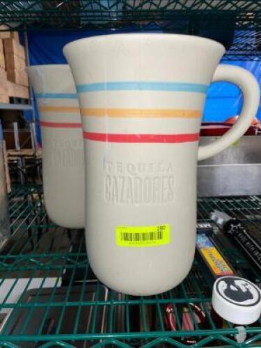 DESCRIPTION: (2) CERAMIC TEQUILA JUGS LOCATION: BAY 7 THIS LOT IS: SOLD BY THE PIECE QTY: 2