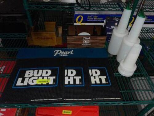 DESCRIPTION: (1) LOT OF ASSORTED BAR SUPPLY'S LOCATION: BAY 7 THIS LOT IS: ONE MONEY QTY: 1