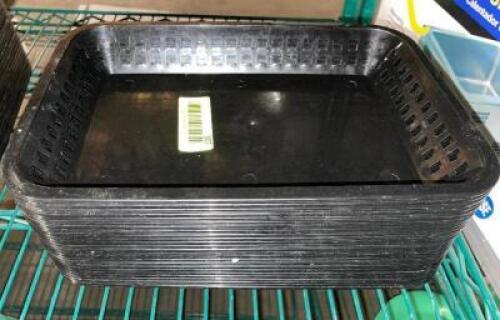 DESCRIPTION: (24) 11" PLASTIC FOOD BASKETS LOCATION: BAY 7 THIS LOT IS: SOLD BY THE PIECE QTY: 24