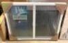 V-2500 SERIES WHITE VINYL RIGHT HANDED SLIDING WINDOW WITH FIBERGLASS MESH SCREEN - 2
