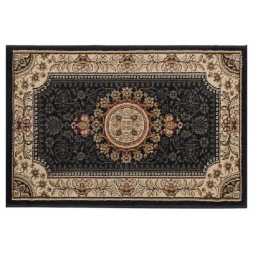 SENSATION BLACK TRADITIONAL RUG