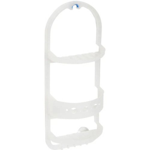 OVER-THE-SHOWER CADDY IN FROSTED CLEAR