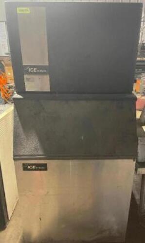 ICE O MATIC 400 ICE MACHINE W/ STORAGE BIN