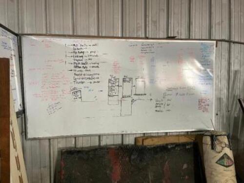 DESCRIPTION: 72" X 36" DRY ERASE BOARD AND 48" X 30" DRY ERASE BOARD. LOCATION: SHOP QTY: 1