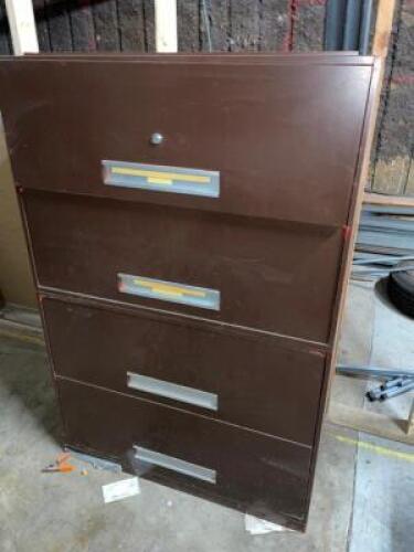 DESCRIPTION: (2) 48" FOUR DRAWER LATERAL FILE CABINETS W/ CONTENTS. LOCATION: SHOP QTY: 1