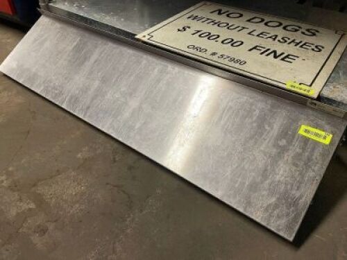 48" X 12" STAINLESS WALL SHELF
