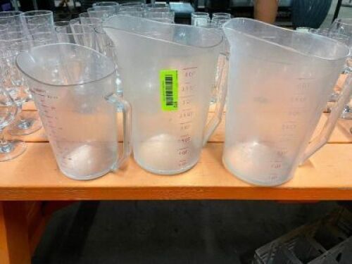 (3) ASSORTED PLASTIC PITCHERS