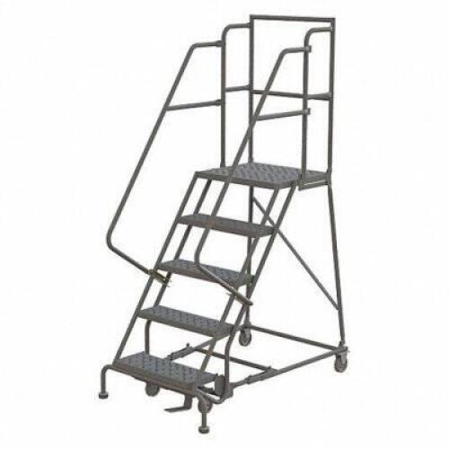 DESCRIPTION: (1) 5 STEP ROLLING LADDER INFORMATION: TRI-ARC #25NW53 RETAIL$: $847.09 SIZE: 86 OVERALL HEIGHT QTY: 1