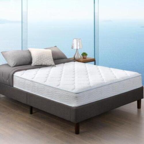 DESCRIPTION: (1) HYBRID MATTRESS BRAND/MODEL: SLUMBER1/W-MGBN-800F INFORMATION: WHITE/COOLING/FUSION GEL & SPRING RETAIL$: 150 SIZE: FULL QTY: 1
