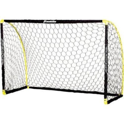 DESCRIPTION: (1) BLACKHAWK SOCCER GOAL BRAND/MODEL: FRANKLIN/60045X INFORMATION: BLACK & YELLOW/PORTABLE RETAIL$: 52 SIZE: 6' X 4' QTY: 1