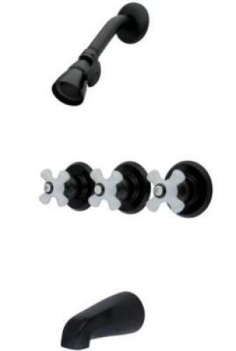 DESCRIPTION: (1) TUB & SHOWER FAUCET BRAND/MODEL: KINGSTON BRASS/KB235PX INFORMATION: OIL RUBBED BRONZE/FLOW RATE: 80 PSI RETAIL$: 189.95 SIZE: 5"TUB