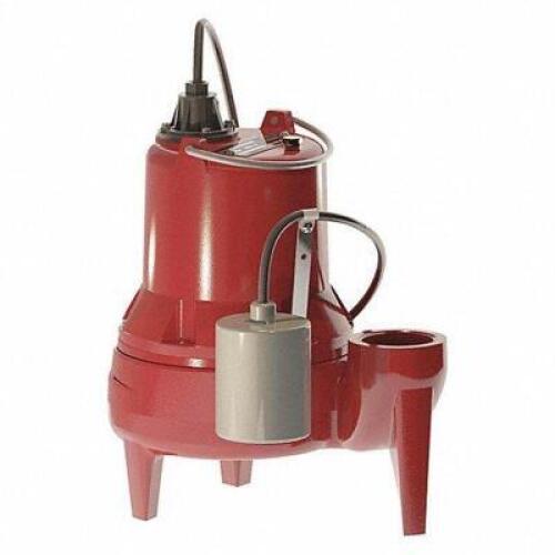 DESCRIPTION: (1) SEWAGE PUMP BRAND/MODEL: LIBERTY PUMPS #56KD57 INFORMATION: RED RETAIL$: $617.76 SIZE: 1/2 HP QTY: 1