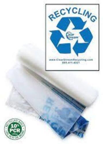 DESCRIPTION: (1) CASE OF APPROX (5) ROLLS OF (100) TRASH BAGS BRAND/MODEL: PLASTICPLACE INFORMATION: CLEAR RETAIL$: $50.00 TOTAL SIZE: 40-45 GAL QTY: