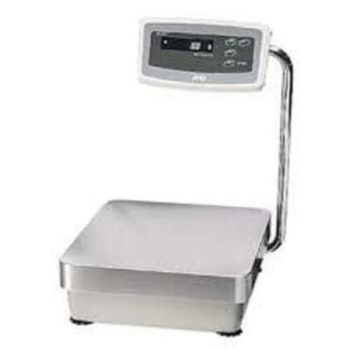 DESCRIPTION: (1) HIGH CAPACITY MULTIFUNCTION SCALE BRAND/MODEL: A&D #HP-40K RETAIL$: $1,500.00 SIZE: CAPACITY (KG) 41 QTY: 1