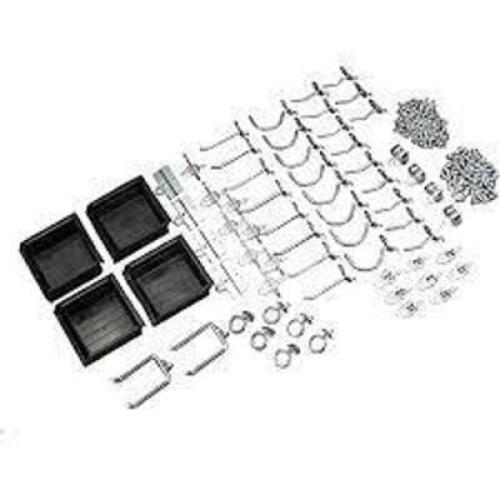 DESCRIPTION: (1) DURAHOOK AND HANGING BIN ASSORTMENT KIT BRAND/MODEL: TRITON #76964 INFORMATION: BLACK RETAIL$: $40.00 SIZE: 24X24X12 QTY: 1