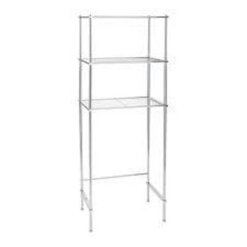 DESCRIPTION: (1) METAL SHELF SPACE SAVER BRAND/MODEL: NEU HOME #2501W INFORMATION: WHITE RETAIL$: $50.00 EA SIZE: 3 SHELF 24.88 x 11.75 x 64.00 QTY: 1