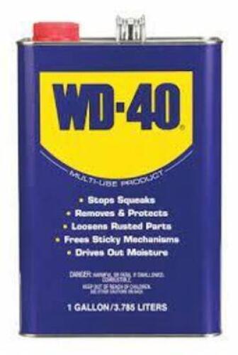 DESCRIPTION: (2) GENERAL PURPOSE LUBRICANT BRAND/MODEL: WD-40 #20JY66 RETAIL$: $32.70 EA SIZE: 1 GALLON QTY: 2