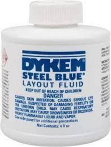DESCRIPTION: (4) LAYOUT FLUID BRAND/MODEL: DYKEM STEEL BLUE RETAIL$: $11.42 SIZE: 4 FL OZ QTY: 4