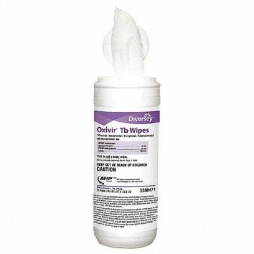 DESCRIPTION: (5) DISINFECTING WIPES BRAND/MODEL: DIVERSEY #11Y625 INFORMATION: CONCENTRATED RETAIL$: $11.87 SIZE: 8X7 QTY: 5