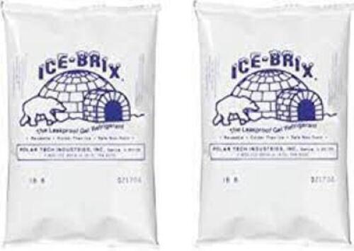 DESCRIPTION: (3) LEAK PROOF GEL REFRIGERANT ICE PACKS BRAND/MODEL: POLAR TECH ICE BRIX SIZE: 4X6 QTY: 3