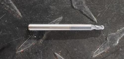 DESCRIPTION: (2) SOLID CARBIDE BALL END MILL BRAND/MODEL: ACCUPRO 09137860 RETAIL$: $ 17.37 EA SIZE: 3/32" DIA, 1/8" SD 3/16" LOC QTY: 2