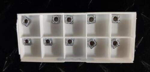 DESCRIPTION: (20) CCMT12.52-F1 CARBIDE TURNING INSERTS BRAND/MODEL: SECO CCMT060208-F1 TP3501 RETAIL$: $15.15 PER INSERT QTY: 20