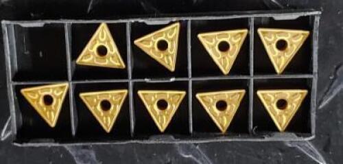 DESCRIPTION: (29) TNMG CARBIDE TURNING INSERTS BRAND/MODEL: INTERSTATE TNMG432P TCN55 RETAIL$: $ 11.72 PER INSERT QTY: 29