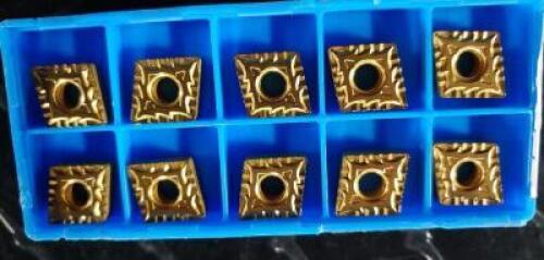 DESCRIPTION: (30) CERMET 80 DEG. DIAMOND TURNING INSERTS INFORMATION: KYOCERA CNMG432CQ RETAIL$: $ 12.41 PER INSERT QTY: 30