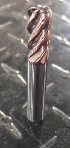 DESCRIPTION: (2) VARIABLE PITCH SOLID CARBIDE ROUGHING CORNER RADIUS END MILL INFORMATION: SGS 38824 RETAIL$: $72.89 SIZE: 3/8" CUT/SHANK, 3/4" LOC QT