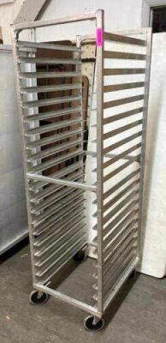 DESCRIPTION: ALUMINUM PAN RACK QTY: 1