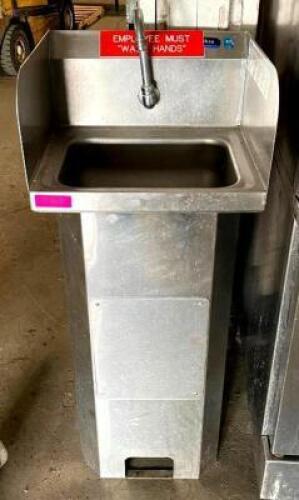 DESCRIPTION: STAINLESS STEEL HAND WASH SINK QTY: 1