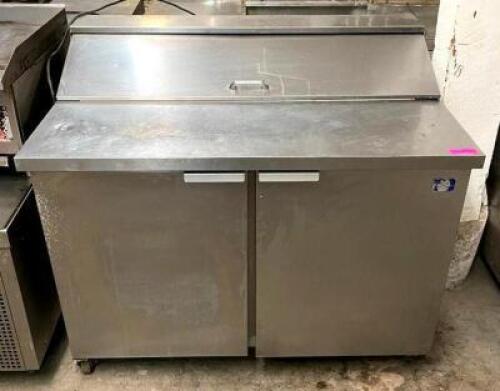 DESCRIPTION: 45" SANDWISH PREP TABLE WITH REFRIGERATED BASE BRAND/MODEL: MCCALL P-10-12 QTY: 1
