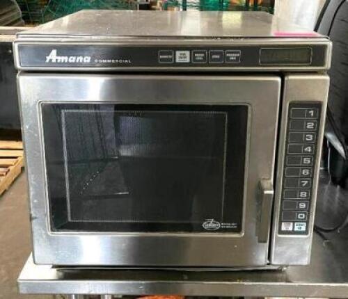 DESCRIPTION: 3000W COMMERCIAL MICROWAVE OVEN BRAND/MODEL: AMANA RC30S2 QTY: 1