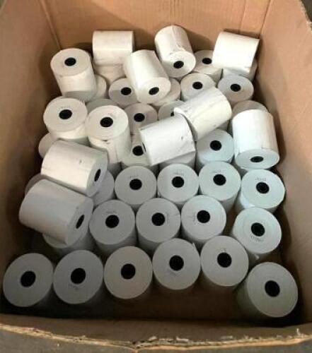 DESCRIPTION: BOX OF THERMAL RECEIPT PAPER QTY: 1