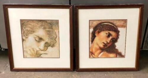 DESCRIPTION: (2) FRAMED PRINTS SIZE: 22"X23" QTY: 2