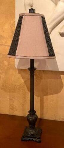 DESCRIPTION: (2) DECORATIVE METAL LAMPS QTY: 2