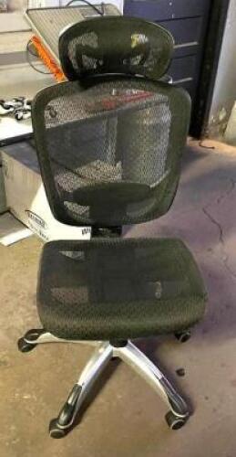 DESCRIPTION: MESH BACK OFFICE CHAIR QTY: 1