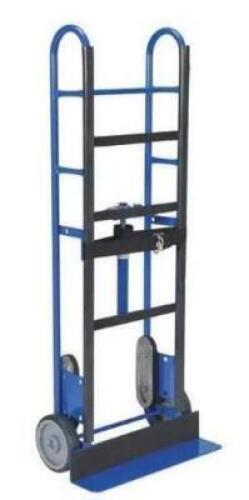 DESCRIPTION: (1) APPLIANCE CART BRAND/MODEL: VESTIL/APPL-750-B INFORMATION: BLUE/RATCHET STRAP/CAPACITY: 750 LBS RETAIL$: 277.00 SIZE: 59"H X 24"W X 8