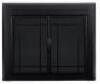 DESCRIPTION: (1) GLASS FIREPLACE DOORS BRAND/MODEL: EASTON/EA-5010 INFORMATION: BLACK/DOORS FEATURE EASY-CATCH MAGNETS RETAIL$: 382.70 SIZE: 28"H X 37
