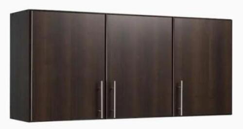 DESCRIPTION: (1) COMPOSITE STORAGE CABINET BRAND/MODEL: PREPAC/EEW-5424 INFORMATION: WALL-MOUNTED/ESPRESSO/3-DOORS RETAIL$: 153.68 SIZE: 24"H X 54"W X
