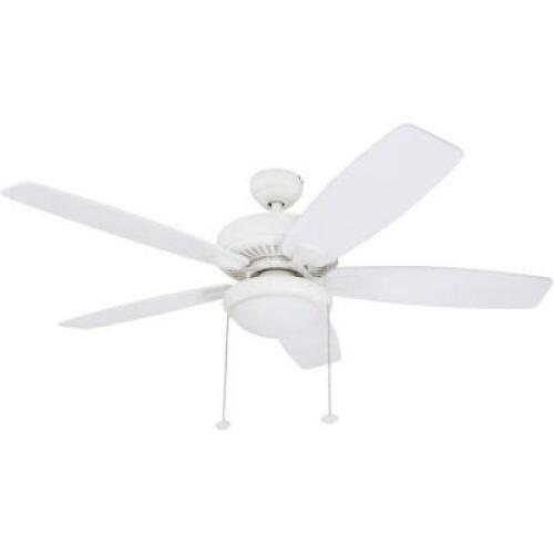 DESCRIPTION: (1) BLUFTON OUTDOOR CEILING FAN BRAND/MODEL: HONEYWELL/VIPRB-10261-35 INFORMATION: WHITE/3-SPEEDS RETAIL$: 89.00 SIZE: 52" QTY: 1