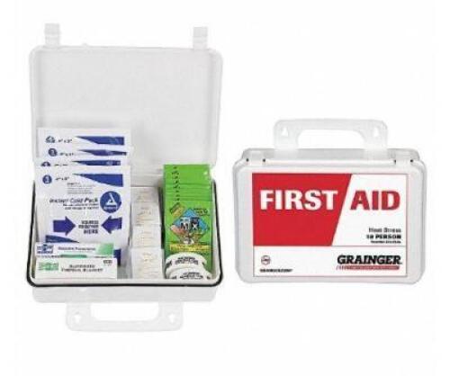 DESCRIPTION: (2) HEAT STRESS KIT BRAND/MODEL: GRAINGER/54615 INFORMATION: PEOPLE SERVED: 10 PEOPLE/EMERGENCY PREP/77-COMPONENTS RETAIL$: 43.07 EACH SI