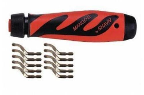 DESCRIPTION: (3) DEBURRING TOOL SET BRAND/MODEL: SHAVIV/1151766 INFORMATION: HIGH SPEED STEEL/10-BLADES RETAIL$: 19.07 EACH QTY: 3