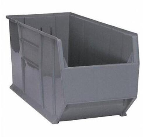 DESCRIPTION: (1) HOPPER BIN BRAND/MODEL: QUANTUM STORAGE/QRB166GY INFORMATION: GRAY/VOLUME CAPACITY: 5.34 CU-FT RETAIL$: 143.10 SIZE: 41-7/8"L X 16-1/