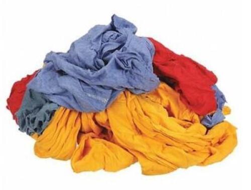 DESCRIPTION: (1) LOT OF ASSORTED CLOTH RAG BRAND/MODEL: GRAINGER/G440025PC INFORMATION: VARIES/T-SHIRT/200-COUNT RETAIL$: 38.56 SIZE: 25LBS QTY: 1