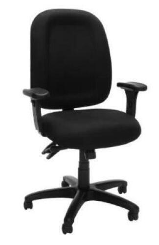 DESCRIPTION: (1) TASK CHAIR BRAND/MODEL: ERGONMIC/125-805 INFORMATION: BLACK/MID-BACK RETAIL$: 309.99 SIZE: 31.5"D X 28.75"W X 42-45.5"H QTY: 1
