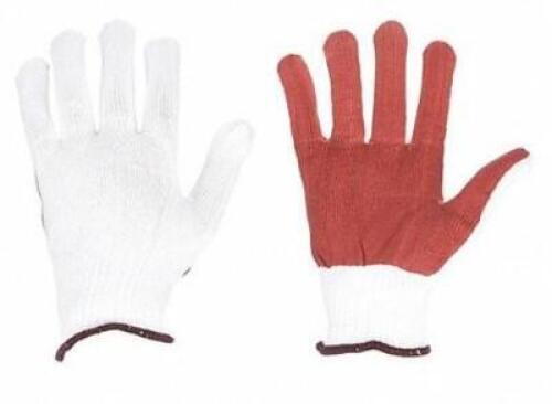 DESCRIPTION: (1) PACK OF (240) KNIT GLOVES BRAND/MODEL: GRAINGER/9XTG6 INFORMATION: WHITE & RED/ABRASION-RESISTANT RETAIL$: 165.60 PER LOT QTY: 1